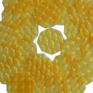 3D Yellow Sequin 1.5 inch Octagon Dimensional Reflector Paillettes. Made in USA.
