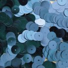 8mm Flat SEQUIN PAILLETTES ~ Light BLUE Metallic ~ Round Disc ~ Made in USA.