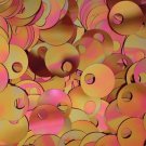Large Hole SEQUIN PAILLETTE ~ Red Rose Gold Iris Rainbow ~ 20mm ~ Made in USA
