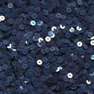 5mm Flat Sequin ~ Navy Blue Velvet Flock Suede ~ Loose Paillette Made in USA