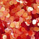 6mm Flat SEQUIN PAILLETTES ~ CORAL PINK CRYSTAL Rainbow Iris Iridescent ~ USA