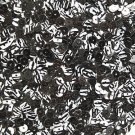 5mm Flat Sequin ~ Gray Black Tiger Stripe Black Back ~ Loose Paillette Made in U