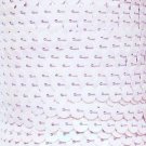 Antique Pink Rainbow Sequin Trim 6mm 1/4" wide stitched, strung by the yard 15'