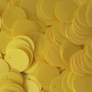 20mm ROUND SEQUIN PAILLETTES~  YELLOW Opaque Shiny~ Flat Sequin Disc Made in USA