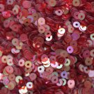 3mm Flat SEQUIN PAILLETTES Loose ~ RUBY RED Rainbow Iris Crystal ~ Made in USA