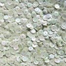 8mm Cup Sequins Facet Paillette ~ Aqua Antiqued Opaque Iris Rainbow  Made in USA