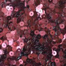 4mm Flat SEQUIN PAILLETTES ~ BURGUNDY RED WINE Metallic ~ Made in USA