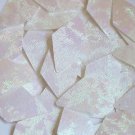 White Sequin Long Diamond Rainbow Iris Swirl Texture 1.75 inch Couture Paillette