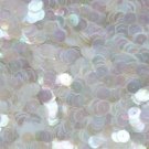 8mm Flat SEQUIN PAILLETTES ~ Crystal Rainbow Iris Warm Hue~ Disc ~ Made in USA.