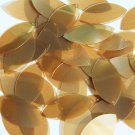 Caramel Gold Transparent Navette Leaf Sequins 1.5 inch Couture Paillettes