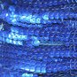 Royal Blue Metallic 5mm cup Sequin Trim Flat Stitched Strung by the yard 15'