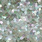 5mm Flat SEQUIN PAILLETTES ~ Antique Seafoam Aqua RAINBOW IRIS IRIDESCENT ~ USA