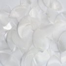 Sequin Navette Leaf 1.5 inch Raw Silk Crystal Illusion. Large Paillettes.