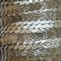 Sequin Trim Gold Nugget Snakeskin 8mm flat strung by the yard. Made in USA.