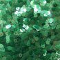 5mm Flat SEQUIN PAILLETTES ~ Soft EMERALD GREEN Rainbow Iris Crystal ~ Made USA