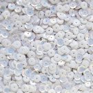 8mm Cup Sequins Facet Paillette ~ Palest Blue Aurora Rainbow Sky ~ Made in USA