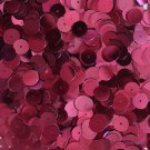 10mm Flat SEQUIN Loose PAILLETTES ~ Red WINE Burgundy Metallic ~ Made in USA