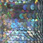 Sequin Trim Silver Lazersheen Metallic 8mm flat strung by the yard. Made in USA.