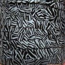 Gray Black Tiger Stripe Sequin Trim 10mm flat strung by the yard. Made in USA.