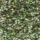 Cup Sequin 6mm Loose Green Metallic Iris Rainbow Iridescent Pink Tint
