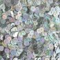 8mm Flat SEQUINS PAILLETTE ~ Metallic ICE SILVER STREAK Premium ~ Made in USA