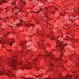 4mm Flat SEQUIN PAILLETTES ~ Rich RED Matte SILK FROST Sequins ~ Made in USA.