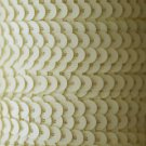 SEQUIN STRING TRIM ~ Opaque EGGSHELL ~ 6mm FLAT strung by the yard  Made in USA