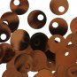 Large Hole SEQUIN PAILLETTES ~ Bronze Shiny Metallic ~ 20mm round ~ Made in USA