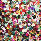 5mm Flat SEQUIN Loose PAILLETTES ~ Random MULTI COLOR MIX (pack / 2000) ~  USA