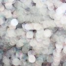 10mm Flat SEQUIN Loose PAILLETTES ~ Light CRYSTAL RAINBOW IRIS ~ Made in USA