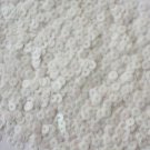 4mm Flat SEQUIN PAILLETTES ~ Opaque WHITE RAINBOW IRIS ~ Made in USA