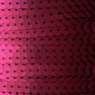 SEQUIN STRING TRIM~  WINE Matte Silk Frost~ 6mm FLAT strung by yard Made in USA