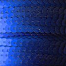 SEQUIN STRING TRIM ~ ROYAL BLUE Matte Frost~ 6mm FLAT strung by yard Made in USA