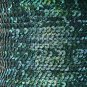 Sequin Stitched Trim 4mm ~ Van Gogh Starry Night Blue Green Embossed Made in USA