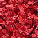 SEQUIN FACET 8mm Cup Loose PAILLETTE ~ RED Laser Hologram Metallic ~ USA Made