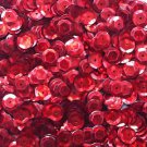 8mm Cup SEQUIN FACET PAILLETTES ~ Red Prism Reflective METALLIC ~ Made in USA