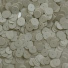 10mm Flat SEQUIN Loose PAILLETTES ~ Opaque IVORY BONE ~ Round Disc ~ Made in USA