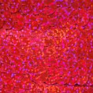Hot Pink Hologram Reflective Metallic Sequin Trim 10mm flat strung. Made in USA.