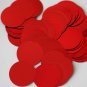 30mm ROUND SEQUIN PAILLETTES ~  RED Metallic ~ Flat Sequin Disc Made in USA