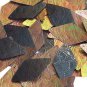 Sequin Bronze Gold Iris Diamond 1.75inch Tooled Leather Effect Couture Paillette