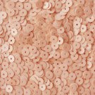 5mm Flat SEQUIN PAILLETTES ~ Opaque PEACH Shiny ~ Round Disc ~ Made in USA.