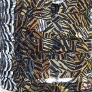 Gold Black Tiger Stripe Metallic Sequin Trim 10mm flat strung. Made in USA.