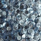SEQUIN FACET 8mm Cup Loose PAILLETTE ~ Bright ICE BLUE Metallic ~ Made in USA