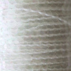 SEQUIN STRING TRIM~  CRYSTAL Rainbow Warm Hue~ 6mm FLAT strung yard  Made in USA