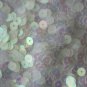 6mm Flat Round Loose SEQUIN PAILLETTES ~ GREEN LUMINESCENT MOONBEAM ~ Made USA