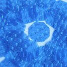 3D Blue Sequin 1.5 inch Octagon Dimensional Reflector Paillettes. Made in USA.