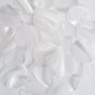 Sequin Round 30mm Raw Silk Crystal Illusion. Large Paillettes. Made in USA.