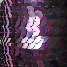 Violet Purple Iris Rainbow Metallic Sequin Trim 10mm flat strung. Made in USA.
