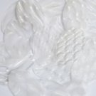 Sequin Oval 2 inch Crystal Bubble Illusion. Large Paillettes. Made in USA.