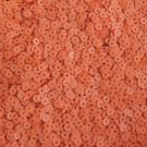 4mm Flat  Sequins Neon Orange Opaque. Made in USA